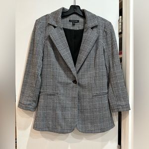 41 Hawthorne Grey Houndstooth Blazer